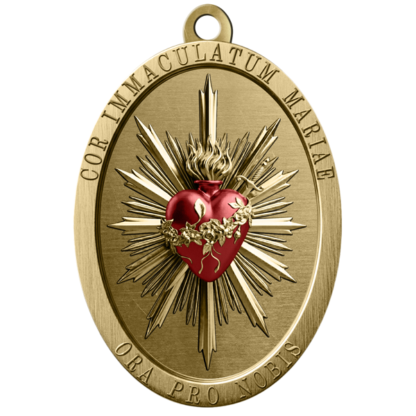Two Hearts Medal Back